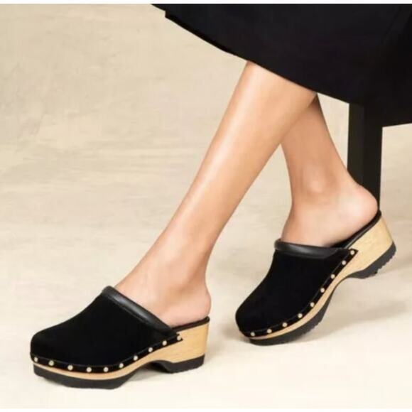 M. GEMI The Greta Clog Italian Suede Leather Made in Italy Garmentory 39 9 $298 - Picture 10 of 10